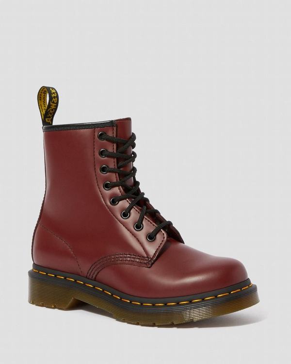 Dr Martens Dámské Kotníkové Boty 1460 Smooth Červené, CZ-754802